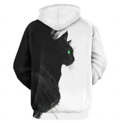 Sale OUKU Men's Hoodie Hoodies Sweatshirt Fashion Daily Long Sleeve Hooded Vacation Streetwear Printing Winter Spring & Fall Designer Black