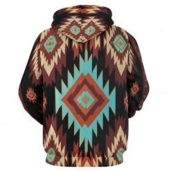 Hot OUKU Men's Hoodie Hoodies Sweatshirt Fashion Daily Long Sleeve Hooded Vacation Streetwear Printing Winter Spring & Fall Designer Light Brown
