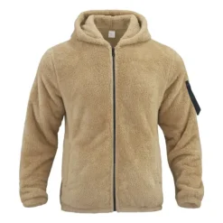 Online OUKU Men's Hoodie Outerwear Fleece Hoodie Black Navy Blue Khaki Dark Gray Hooded Plain Sports & Outdoor Daily Holiday Streetwear Cool Casual Fall & Winter Clothing Apparel Hoodies Sweatshirts