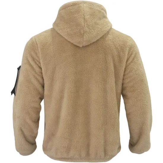 Online OUKU Men's Hoodie Outerwear Fleece Hoodie Black Navy Blue Khaki Dark Gray Hooded Plain Sports & Outdoor Daily Holiday Streetwear Cool Casual Fall & Winter Clothing Apparel Hoodies Sweatshirts