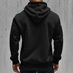 Clearance OUKU Men's Hoodie Quarter Zip Hoodie Black Navy Blue Khaki Light Grey Dark Gray Hooded Plain Pocket Sports & Outdoor Daily Holiday Polyester Streetwear Basic Casual Spring & Fall Clothing Apparel Hoodies