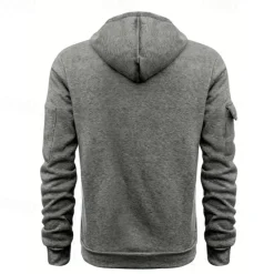 Best OUKU Men's Hoodie Quarter Zip Hoodie Black Wine Navy Blue Blue Brown Hooded Plain Pocket Sports & Outdoor Daily Holiday Polyester Streetwear Basic Casual Spring & Fall Clothing Apparel Hoodies