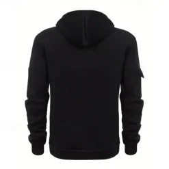 Best OUKU Men's Hoodie Quarter Zip Hoodie Black Wine Navy Blue Blue Brown Hooded Plain Pocket Sports & Outdoor Daily Holiday Polyester Streetwear Basic Casual Spring & Fall Clothing Apparel Hoodies