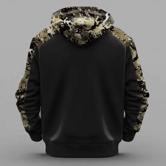 Discount OUKU Men's Hoodie Sweatshirt Black Green Hooded Camouflage Camo / Camouflage 3D Print Vintage Cool Fall Winter Clothing Apparel Hoodies Sweatshirts