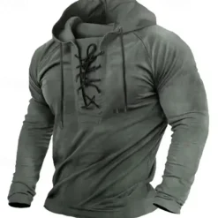 Clearance OUKU Men's Hoodie Tactical Hoodie Tactical Black Army Green Navy Blue Brown Hooded Plain Sports & Outdoor Daily Holiday Streetwear Cool Casual Spring & Fall Clothing Apparel Hoodies Sweatshirts Long