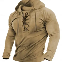 Clearance OUKU Men's Hoodie Tactical Hoodie Tactical Black Army Green Navy Blue Brown Hooded Plain Sports & Outdoor Daily Holiday Streetwear Cool Casual Spring & Fall Clothing Apparel Hoodies Sweatshirts Long