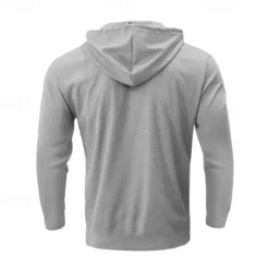 Discount OUKU Men's Hoodie Tracksuit Sweatsuit Black White Royal Blue Khaki Gray Hooded Plain 2 Piece Sports & Outdoor Daily Holiday Streetwear Basic Casual Spring & Fall Clothing Apparel Hoodies Sweatshirts