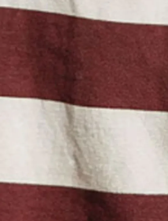 Online OUKU Men's Horizontal Stripes Rugby Polo Long Sleeve Polo Shirts Collared Shirts Sportswear Casual School Outdoor Athleisure 3D Print Spring Fall Winter Maroon Blue Green