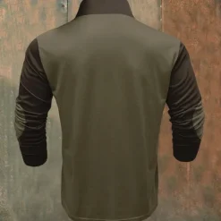 New OUKU Men's Hunting Deer Sweatshirts Quarter Zip Sweatshirt Long Sleeve Sweatshirt Zip Vintage Retro Western Cowboy 3D Printing Climbing Hunting Winter Spring & Fall