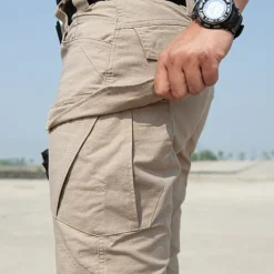 Hot OUKU Men's Hunting Pants Tactical Pants Waterproof Ripstop Windproof Multi-Pockets Spring Summer Winter Cotton Bottoms for Hunting Hiking Camping Green Black khaki S M L XL XXL / Combat