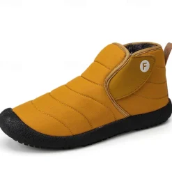 Online OUKU Men's Insulated Winter Snow Boots – Waterproof Slip-On Ankle Boots with Faux Fur Lining, Anti-Slip Sole for Outdoor Hiking & Cold Weather