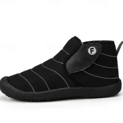 Online OUKU Men's Insulated Winter Snow Boots – Waterproof Slip-On Ankle Boots with Faux Fur Lining, Anti-Slip Sole for Outdoor Hiking & Cold Weather