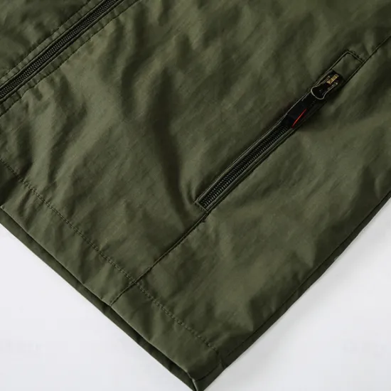 Hot OUKU Men's Jacket Raincoat Shell Jacket Waterproof Lightweight Sports Outdoor Camping & Hiking Embroidered Side Pockets Zip Front Fall Winter Hooded Long Sleeve Green khaki Dark Blue