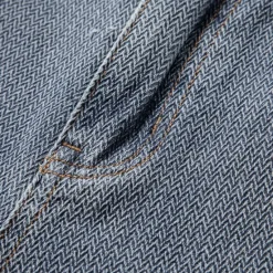 Sale OUKU Men's Jeans Denim Shorts Buttons Pocket Gradient Knee Length Outdoor Vacation Casual Vacation Vintage Blue Grey Micro-elastic