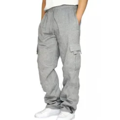 OUKU Men's Joggers Cargo Pants Bottoms Street Athleisure Summer Breathable Soft Sweat wicking Fitness Gym Workout Running Loose Fit Sportswear Activewear Solid Colored Dark Grey Black White