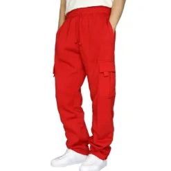 OUKU Men's Joggers Cargo Pants Bottoms Street Athleisure Summer Breathable Soft Sweat wicking Fitness Gym Workout Running Loose Fit Sportswear Activewear Solid Colored Dark Grey Black White