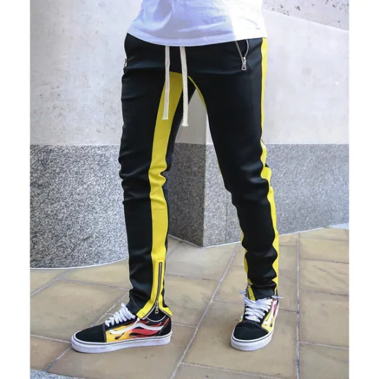 Clearance OUKU Men's Joggers Sweatpants Zipper Pocket Ankle Zippers Bottoms Athletic Athleisure Spring Breathable Moisture Wicking Soft Fitness Gym Workout Running Sportswear Activewear Color Block Red Navy Blue
