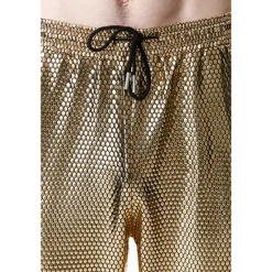 Clearance OUKU Men's Joggers Trousers Chinos Casual Pants Sequin Pants Drawstring Elastic Waist Shiny Metallic Solid Color Nightclub Disco Lights Casual Hip Hop Silver Black