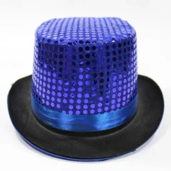 Clearance OUKU Men's Kentucky Derby Hat Sun Hat Party Hat Sillver Gray Black Polyester Sequins Fashion Casual Daily Saint Patrick Day Solid Color Sunscreen Breathable