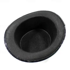 Clearance OUKU Men's Kentucky Derby Hat Sun Hat Party Hat Sillver Gray Black Polyester Sequins Fashion Casual Daily Saint Patrick Day Solid Color Sunscreen Breathable