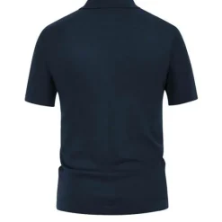 Online OUKU Men's Knit Polo Sweater Golf Shirt Causal Polo Collar Button Short Sleeves Vintage Style Old Money Style Stripe Button Front Summer Spring Black Brown Dark Blue Knit Polo Sweater