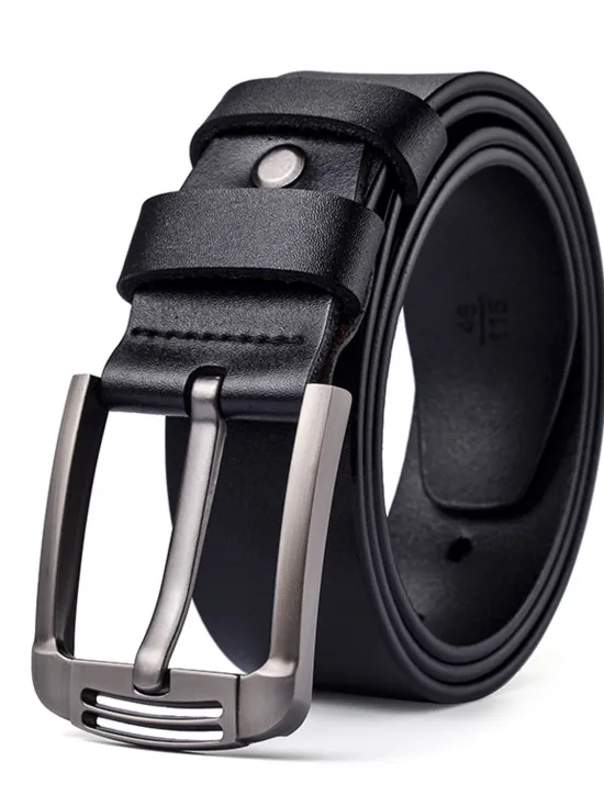 Clearance OUKU Men's Leather Belt Classic Jean Belt Black Coffee Dermis Retro Traditional Plain Daily Wear Going out Weekend