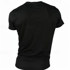 Sale OUKU Men's Letter Graphic Prints T Shirt Graphic Tee Cotton Short Sleeve Graphic Shirt Black White Pink Comfortable Tee Outdoor Street Fashion Designer Clothing