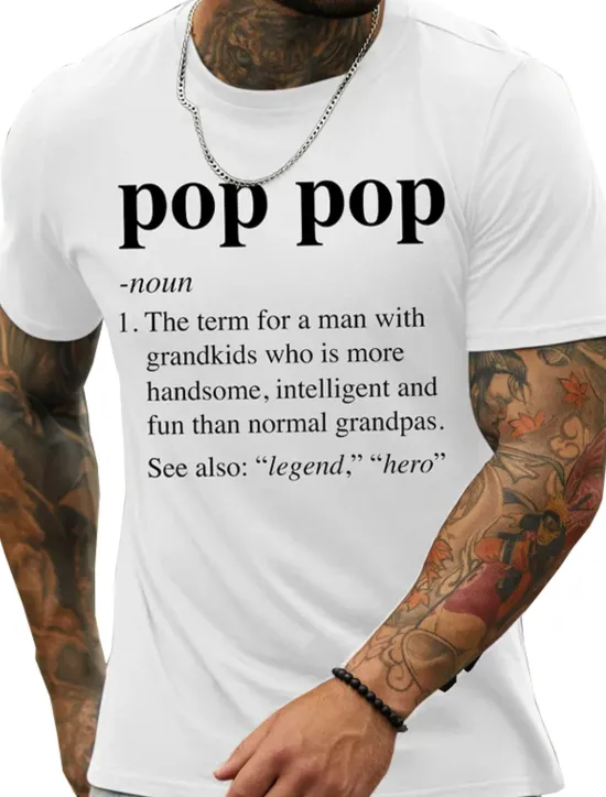Sale OUKU Men's Letter Graphic Prints Family T Shirt Graphic Tee 100% Cotton Short Sleeve Graphic Shirt Black White Navy Blue Comfortable Tee Vacation Street Fashion Designer Clothing