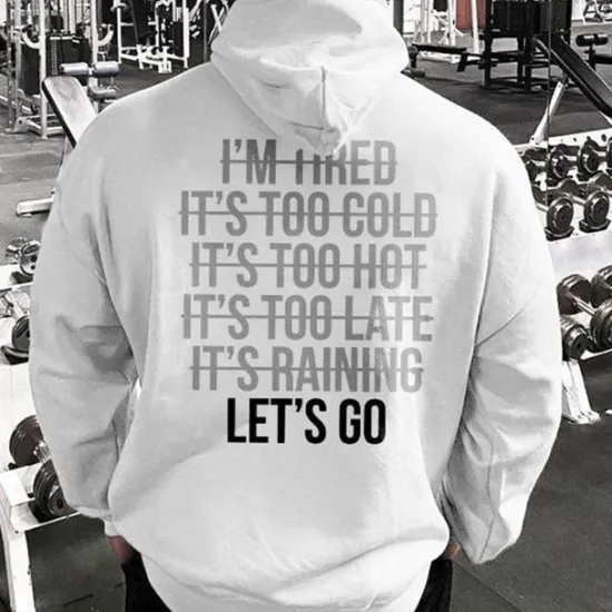 Online OUKU Men's Letter Graphic Prints Hoodies Fashion Daily Long Sleeve Hooded Vacation Going out Streetwear Print Spring & Fall Designer White