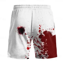 Sale OUKU Men's Letter Halloween Costumes Swim Shorts Board Shorts Swimming Trunks Mid Waist Fashion Streetwear Designer Casual Daily Holiday Pocket Elastic Waist 3D Print Designer Clothing Apparel
