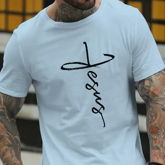 New OUKU Men's Letter Letter Print T Shirt Casual Style Cotton Short Sleeve Graphic Shirt Wine Black White Comfortable Tee Vacation Casual Fashion Designer Clothing