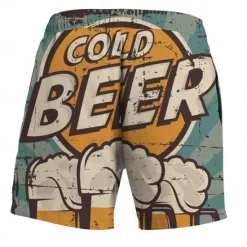 Outlet OUKU Men's Letter Oktoberfest Beer Swim Trunks Swim Shorts Board Shorts Mid Waist Fashion Hawaiian Designer Casual Daily Holiday Pocket Drawstring Elastic Waist Designer Clothing Apparel