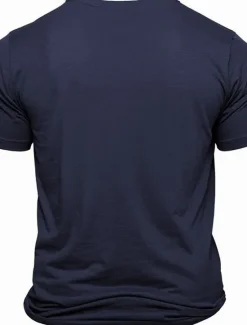 New OUKU Men's Letter Printed Funny T Shirt Tee Top 100% Cotton Short Sleeve Graphic Shirt Black White Dark Blue Comfortable Tee Street Sports Outdoor Fashion Designer Clothing