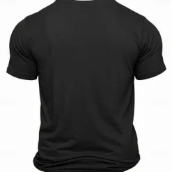 OUKU Men's Letter Printed Funny Beer T Shirt Tee Top Cotton Short Sleeve Graphic Shirt Black Dark Blue Comfortable Tee Street Sports Outdoor Fashion Designer Clothing
