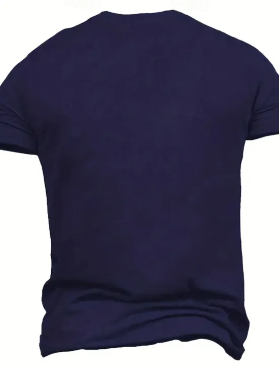 Hot OUKU Men's Letter Printed T Shirt 100% Cotton Short Sleeve Graphic Shirt Black Deep Blue Army Green Comfortable Tee Vacation Street Fashion Designer Clothing