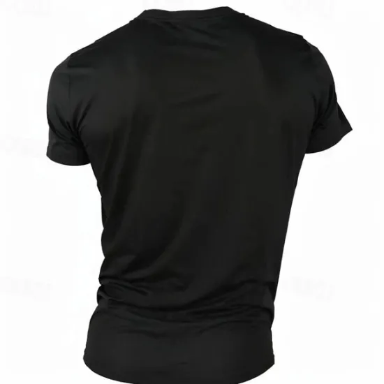 OUKU Men's Letter T Shirt Casual Style 100% Cotton Short Sleeve Graphic Shirt Wine Black White Comfortable Tee Outdoor Street Fashion Designer Clothing