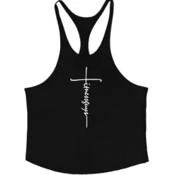 New OUKU Men's Letter Tank Top Vest Top Undershirt Racer Back Tank Top Sleeveless T shirt U Neck Shirt Stylish Muscle Comfortable Sport Daily Vacation Black White Yellow Summer Clothing Apparel M L XL XXL
