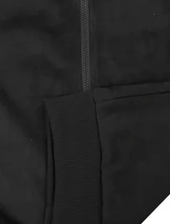 Outlet OUKU Men's Lightweight Jacket Bomber Jacket Faux Suede Jacket Bomber Leather Jacket Daily Vacation Pocket Fall & Winter Plain Fashion Classic Stand Collar Regular Black Navy Blue Royal Blue Khaki Army