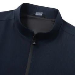 New OUKU Men's Lightweight Jacket Formal Office Zip Up Spring Spring & Fall Neutral Daily Navy Blue Army Green Jacket