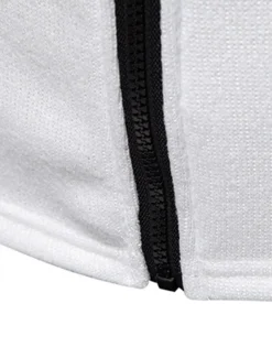 Outlet OUKU Men's Lightweight Jacket Summer Jacket Casual Jacket Vacation Daily Warm Pocket Fall & Winter Plain Fashion Classic Stand Collar Regular Black White Light Grey Dark Gray Jacket