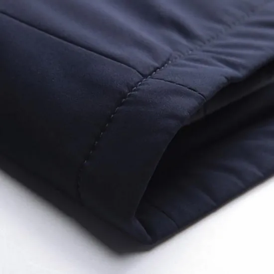 OUKU Men's Lightweight Jacket Summer Jacket Shirt Jacket Windbreaker Daily Wear Casual Daily Front Zipper Inside Pocket Cross-Seasons Fall & Winter Solid Colored Casual Daily Office Lapel Regular Black