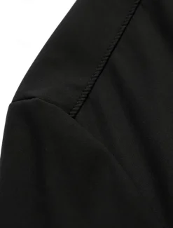 Outlet OUKU Men's Lightweight Jacket Training Outdoor Windproof Zip Up Pocket Spring Fall Solid Color Elegant Vacation Standing Collar Black Dark Red Navy Blue Khaki Jacket