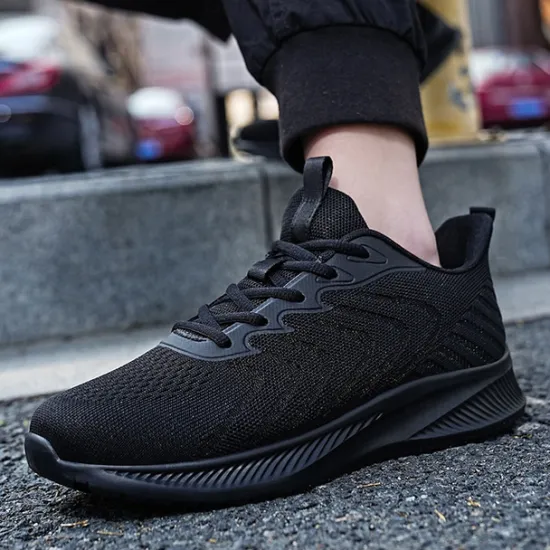 New OUKU Men's Lightweight Red Mesh Running Shoes - Breathable Athletic Sneakers for Sports and Casual Wear