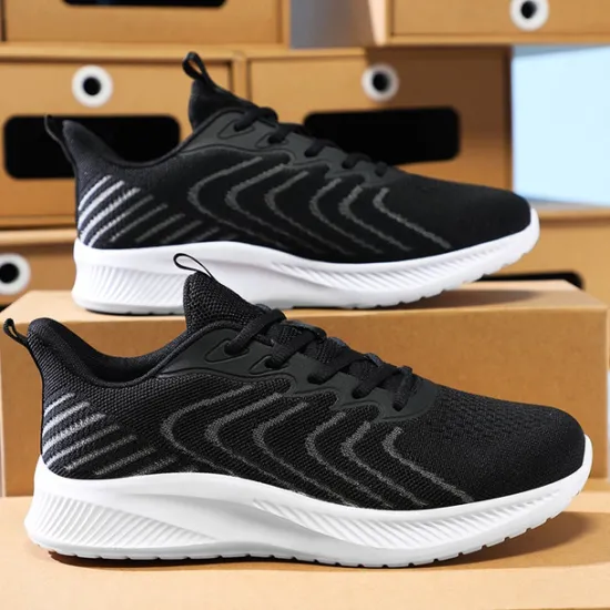 New OUKU Men's Lightweight Red Mesh Running Shoes - Breathable Athletic Sneakers for Sports and Casual Wear