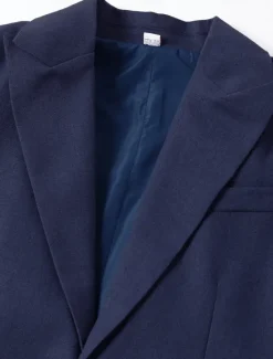New OUKU Men's Linen Blazer Sport Coat Closure collar Fashion Casual Solid Colored Blue Purple Green Tailored Fit Single Breasted Two-buttons