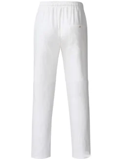 OUKU Men's Linen Pants Beach Pants Black White Blue M L XL