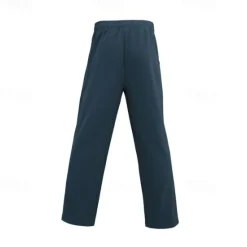 New OUKU Men's Linen Pants Trousers Summer Pants Beach Pants Drawstring Elastic Waist Straight Leg Plain Comfort Breathable Vacation Daily Holiday Hawaiian Boho Black White