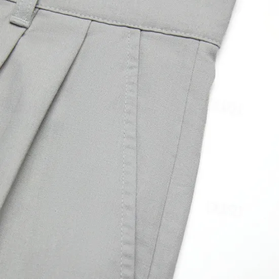 Discount OUKU Men's Linen Pants Trousers Summer Pants Front Pocket Pleats Straight Leg Plain Comfort Breathable Casual Daily Holiday Fashion Basic Black White