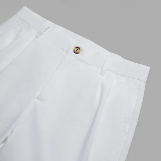 Best OUKU Men's Linen Pants Trousers Summer Pants Front Pocket Pleats Straight Leg Plain Comfort Breathable Casual Daily Holiday Fashion Basic Black White