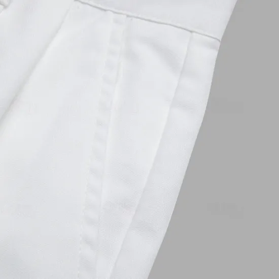 Best OUKU Men's Linen Pants Trousers Summer Pants Front Pocket Pleats Straight Leg Plain Comfort Breathable Casual Daily Holiday Fashion Basic Black White